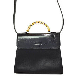 Loewe Velazquez 2way Leather twist Handle Handbag Brown